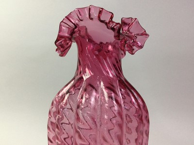 Lot 376 - LOT OF CRANBERRY GLASS