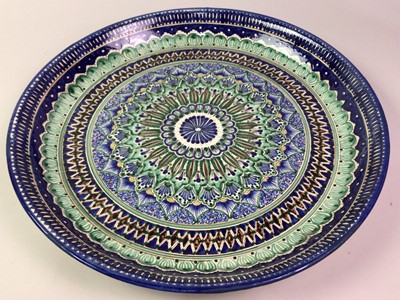 Lot 384 - LARGE CERAMIC PLATE