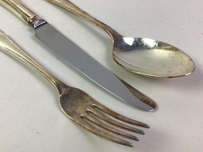 Lot 193 - GROUP OF SILVER PLATED CUTLERY