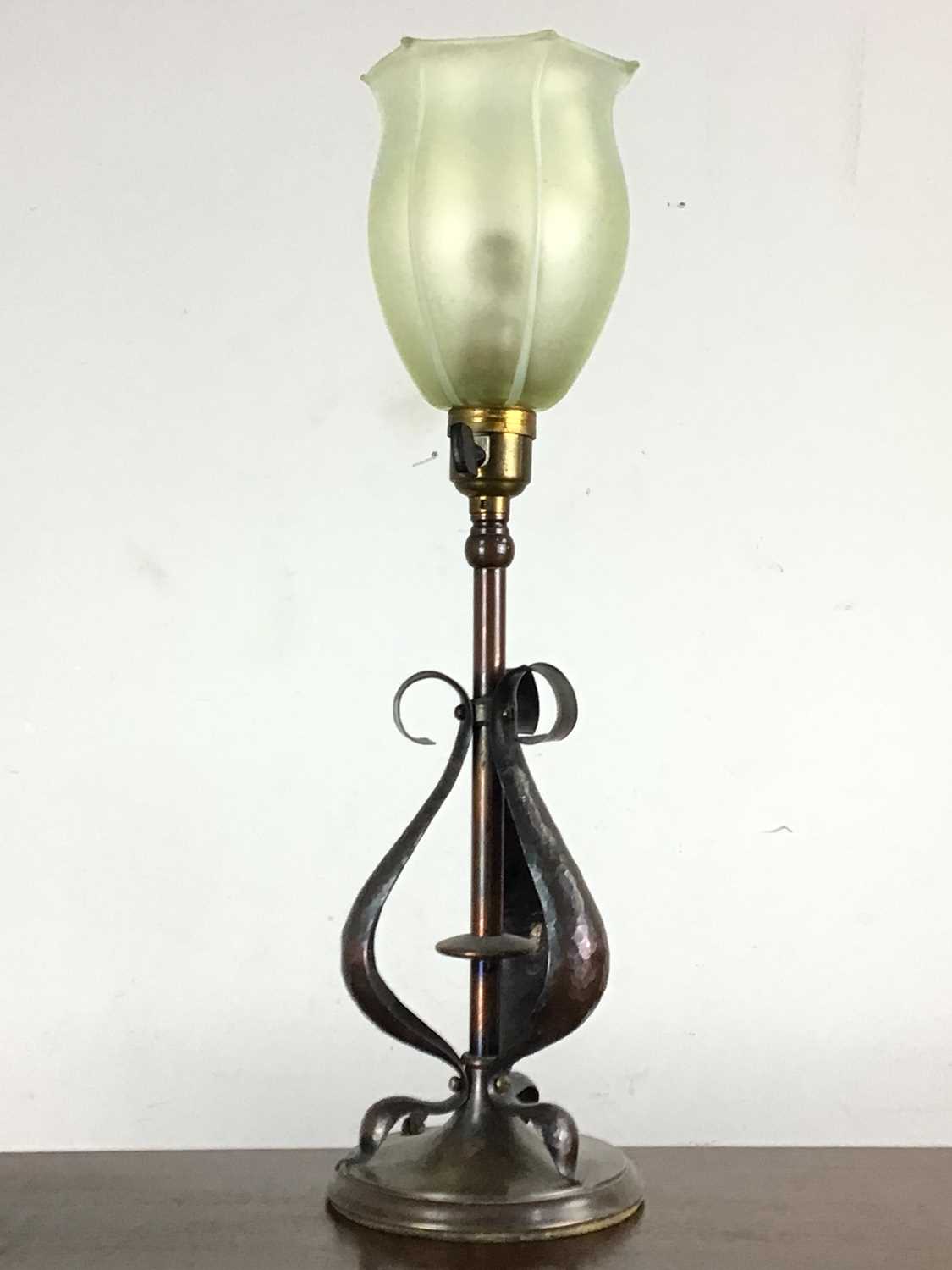 Lot 390 - ARTS & CRAFTS TABLE LAMP