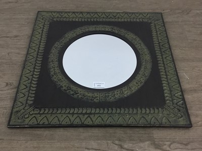 Lot 472 - ARTS & CRAFTS STYLE WALL MIRROR