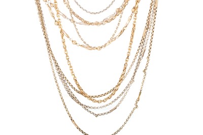 Lot 753 - COLLECTION OF GOLD CHAINS