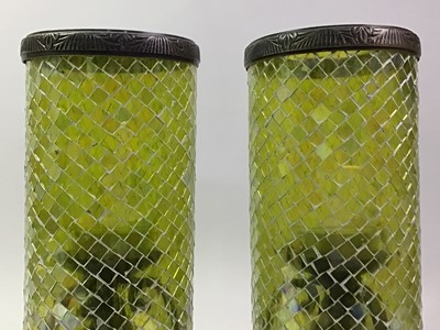 Lot 492 - PAIR OF CANDLE TABLE LANTERNS