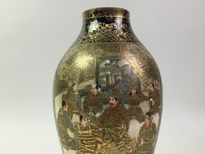 Lot 524 - SATSUMA OVOID VASE