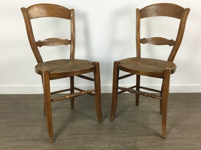 Lot 488 - PAIR OF BEECH CHAIRS