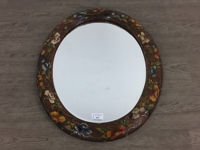 Lot 447 - OVAL WALL MIRROR