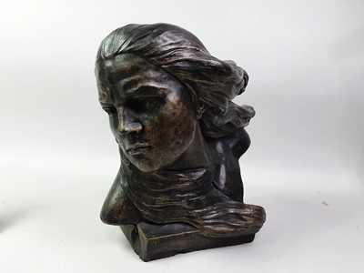 Lot 453 - COMPOSITE BRONZED BUST