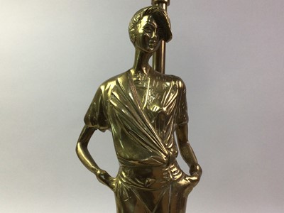 Lot 506 - BRASS FIGURAL TABLE LAMP