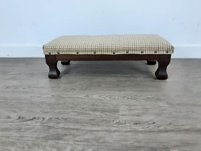 Lot 516 - MAHOGANY FOOT STOOL