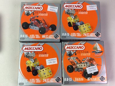 Lot 550 - TWELVE MODERN MECCANO DESIGN STARTER SETS