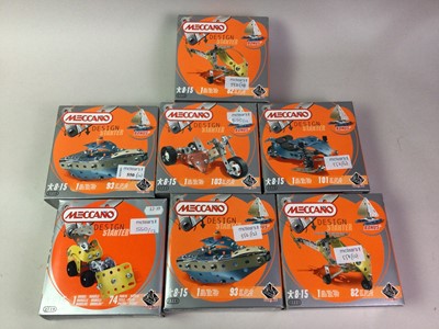 Lot 550 - TWELVE MODERN MECCANO DESIGN STARTER SETS