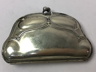 Lot 601 - SILVER PLATED PURSE