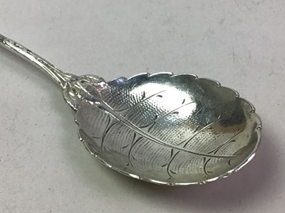 Lot 570 - GROUP OF THREE SILVER TEA SPOONS