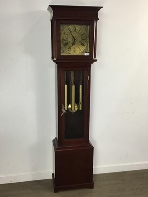 Lot 589 - REPRODUCTION MAHOGANY LONGCASE CLOCKS