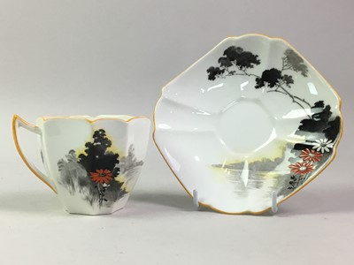 Lot 640 - SHELLEY QUEEN ANNE SUNSET AND FLOWERS PART TEA SERVICE