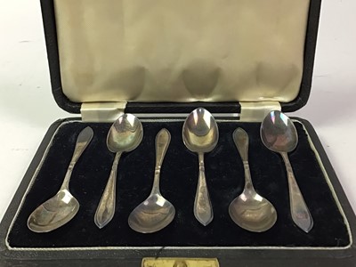 Lot 610 - COLLECTION OF SILVER AND PLATED SPOONS