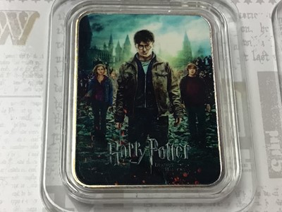 Lot 675 - THREE HARRY POTTER COLOURISED COIN COLLECTIONS