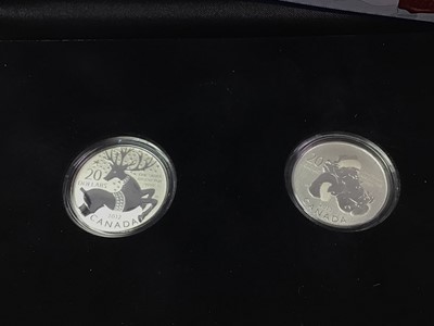 Lot 681 - 2012 & 2013 CANADA FINE SILVER TWENTY DOLLAR COIN SET