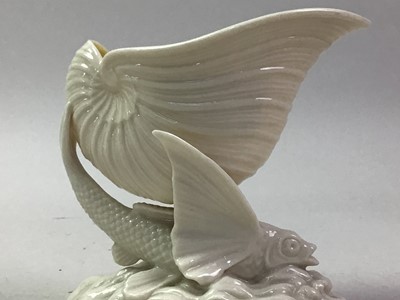 Lot 701 - BELLEEK MODEL OF FLYING FISH