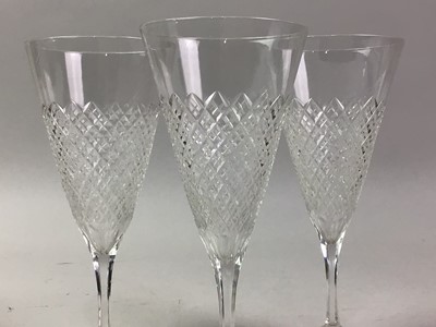 Lot 719 - SET OF SIX CHAMPAGNE GLASSES