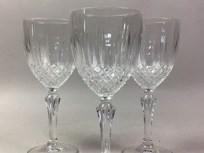 Lot 720 - SET OF SIX STEMMED WINE GLASSES