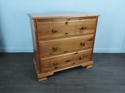 Lot 713 - MODERN PINE CHEST OF DRAWERS