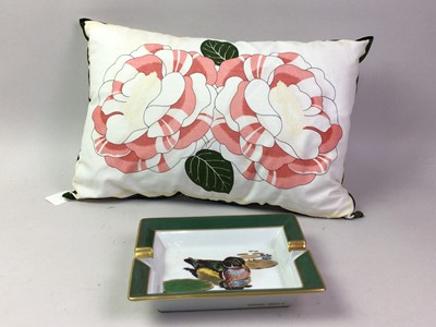 Lot 645 - TWO HERMES CUSHIONS AND AN ASHTRAY
