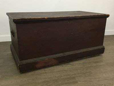 Lot 620 - VICTORIAN PINE BLANKET CHEST