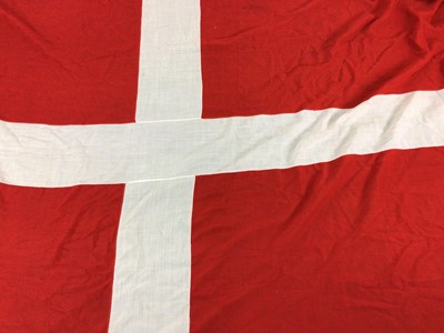 Lot 821 - LARGE FABRIC DANISH FLAG