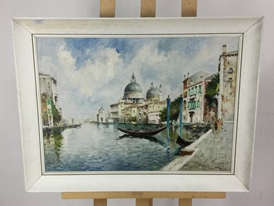 Lot 412 - OIL ON CANVAS, VENICE SCENE