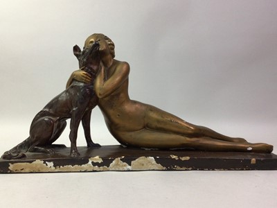 Lot 845 - ART DECO STYLE FIGURE GROUP