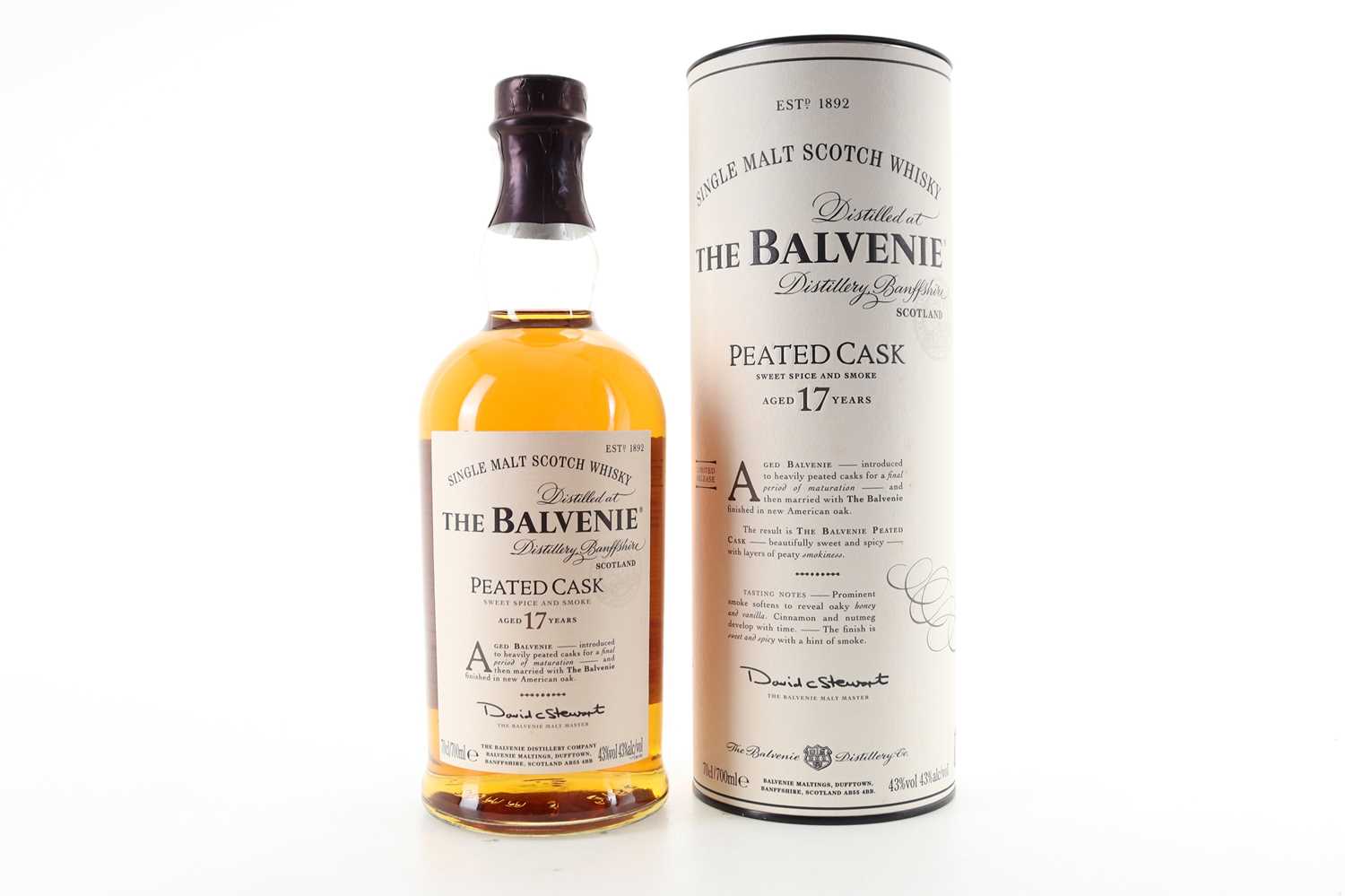 Lot 6 - BALVENIE 17 YEAR OLD PEATED CASK