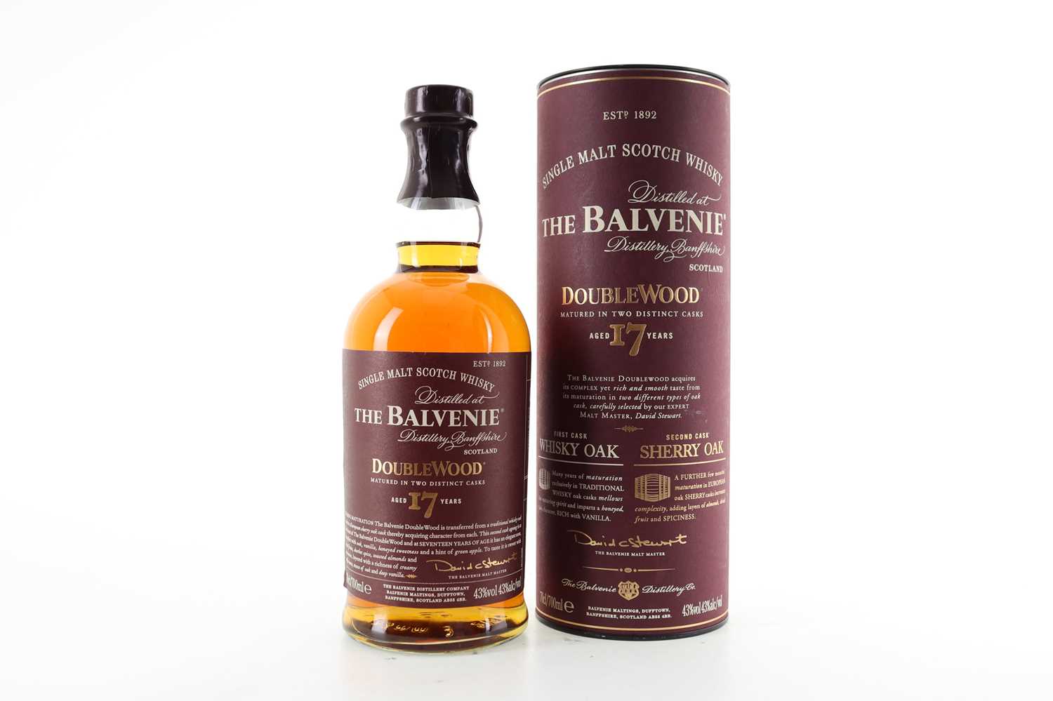 Lot 97 - BALVENIE 17 YEAR OLD DOUBLEWOOD