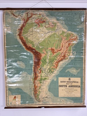 Lot 155 - BATHY-OROGRAPHICAL MAP OF SOUTH AMERICA