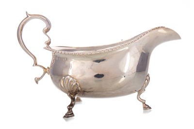 Lot 160A - GEORGE V SILVER SAUCE BOAT