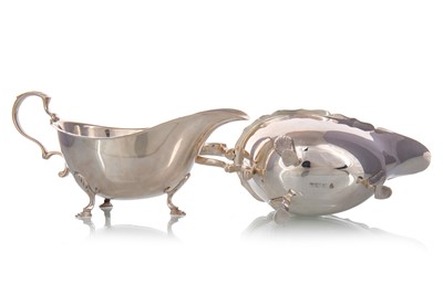 Lot 165A - PAIR OF SILVER SAUCEBOATS