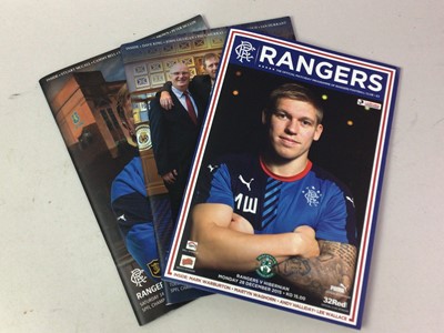 Lot 898 - GROUP OF RANGERS PROGRAMMES AND PUBLICATIONS