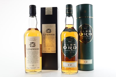 Lot 53 - LINKWOOD 12 YEAR OLD FLORA & FAUNA AND GLEN ORD 12 YEAR OLD