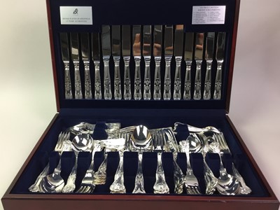 Lot 32 - CANTEEN OF SILVER PLATED CUTLERY