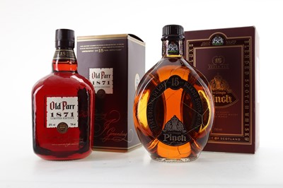 Lot 73 - OLD PARR 15 YEAR OLD 1871 LIMITED EDITION 75CL AND DIMPLE PINCH 15 YEAR OLD 75CL