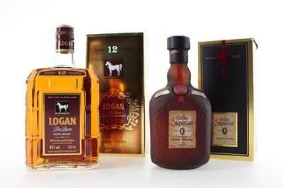 Lot 103 - OLD PARR SUPERIOR 75CL AND LOGAN 12 YEAR OLD 1L