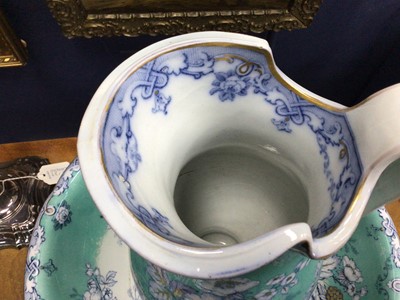 Lot 53 - VICTORIAN WASH BASIN AND EWER