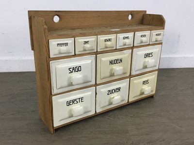 Lot 131 - GERMAN SPICE CHEST