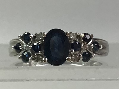 Lot 134 - THREE GEM SET RINGS
