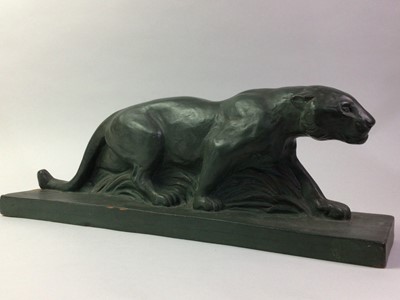 Lot 108 - TERRACOTTA MODEL OF A TIGER