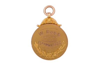 Lot 1728 - WILLIAM ROBB OF RANGERS F.C., GLASGOW CHARITY CUP GOLD MEDAL