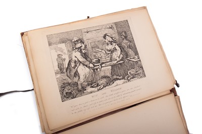 Lot 1298 - ROWLANDSON'S (THOMAS) CARICATURE ETCHINGS ILLUSTRATING BOSWELL'S TOUR TO THE HEBRIDES