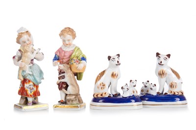Lot 1320 - PAIR OF STAFFORDSHIRE FIGURES