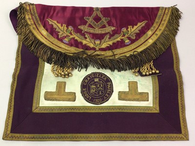 Lot 308 - MASONIC APRON