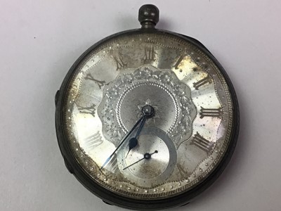 Lot 335 - VICTORIAN KEY WIND POCKET WATCH